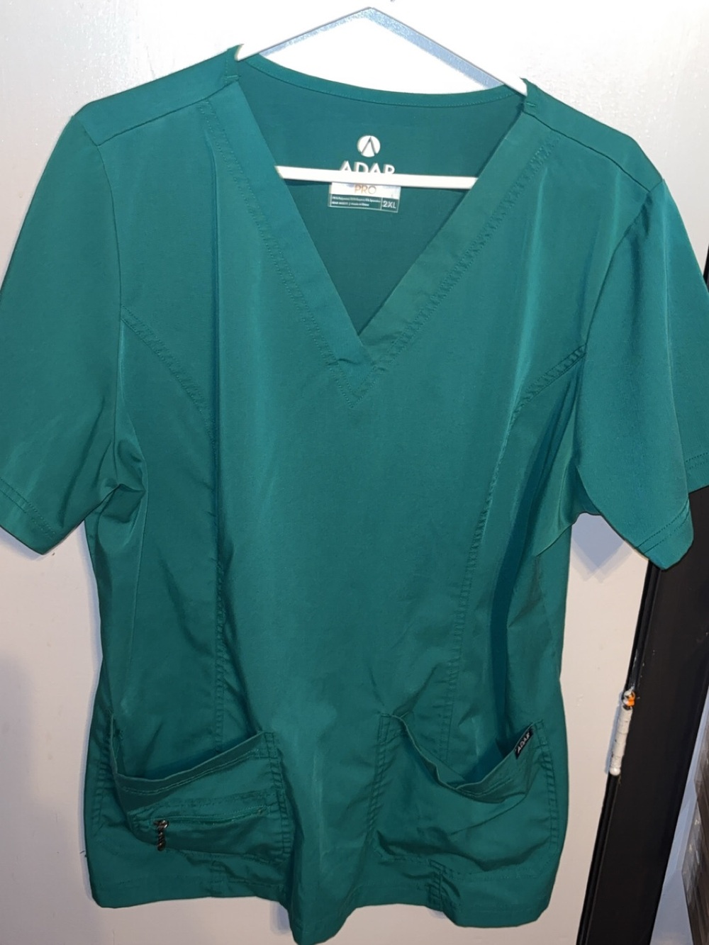 Green V-Neck Medical Scrub Top and pants- 2XL